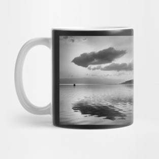 Ohrid Lake ,Black and White . Mug